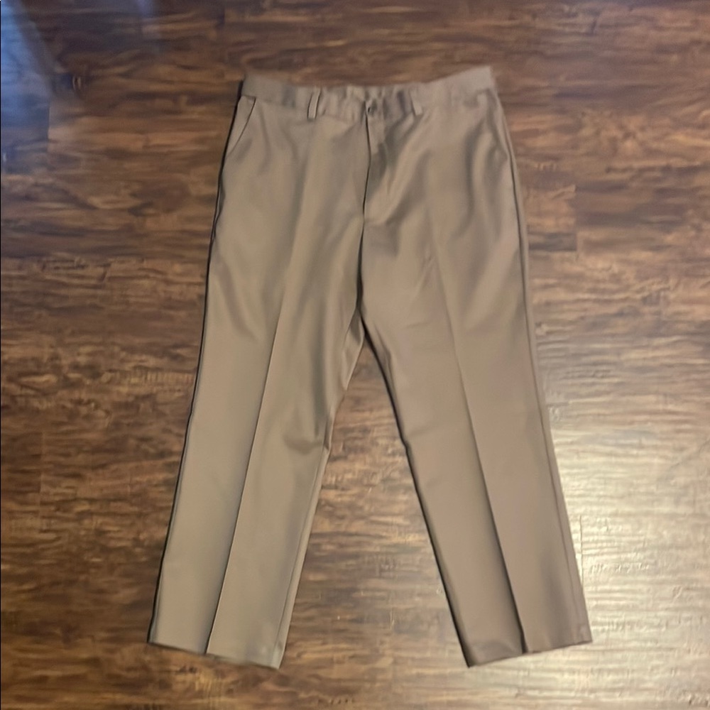 David Taylor Tan Wrinkle Free, Classic Fit, pants. Size 34x29.  Retail $30 NWT.